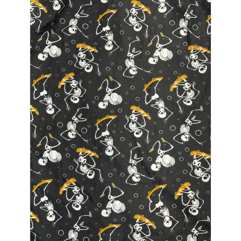 Simon Banks Men's Black Medium Skelton Skateboarding Button Down - Picture 4 of 5